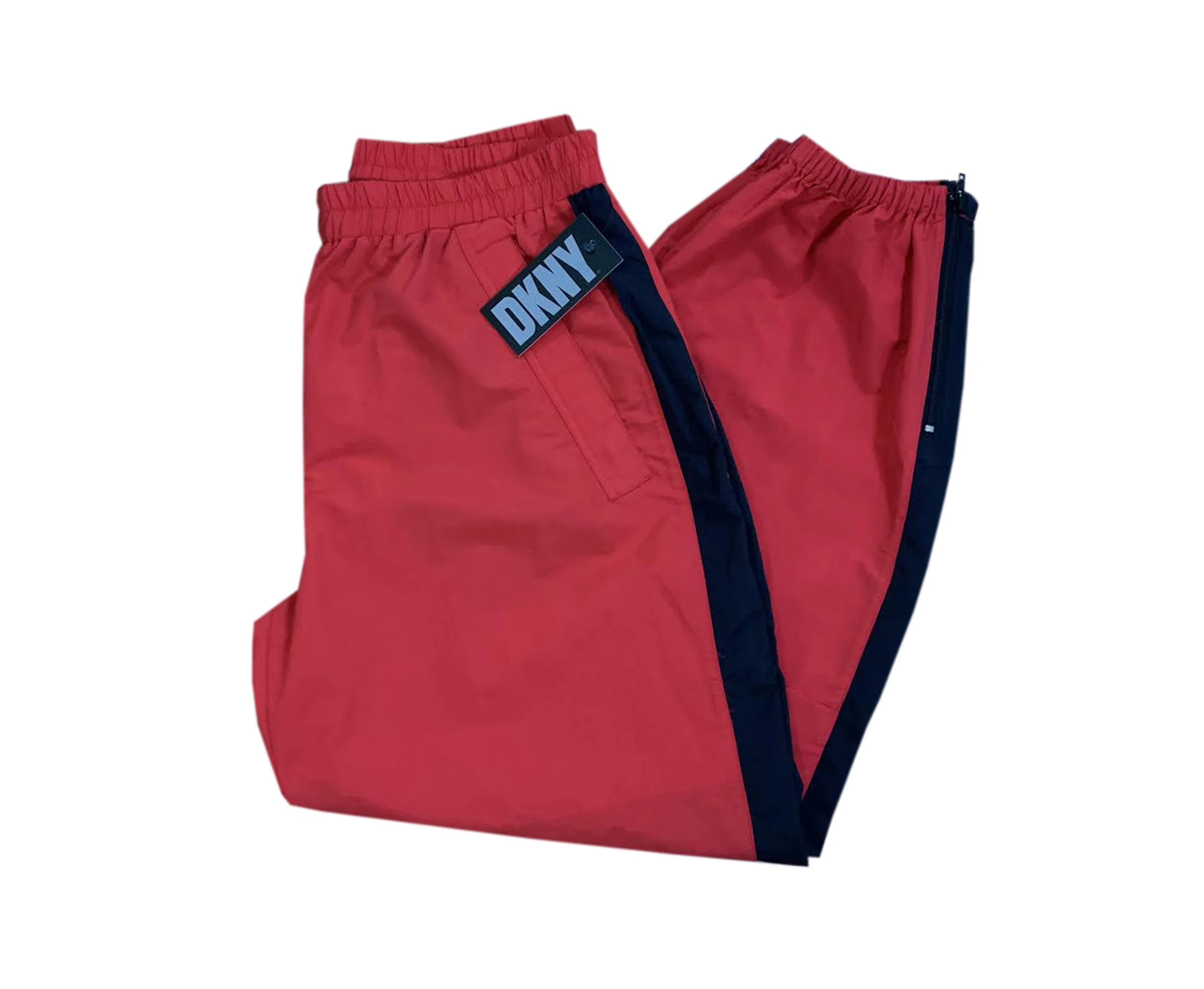 Vintage DKNY Tech Red/ Black Windbreaker Pants (Size L) NWT — RootsBK